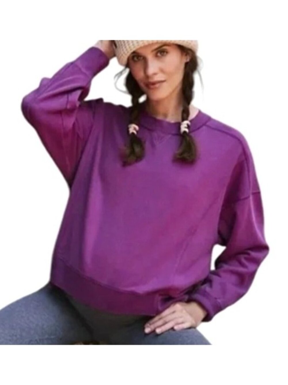 Fee People Movement Women's Sz Medium x Hatch Intercept Maternity Pullover